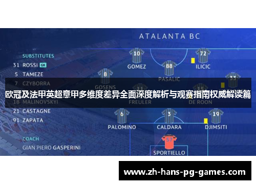 欧冠及法甲英超意甲多维度差异全面深度解析与观赛指南权威解读篇